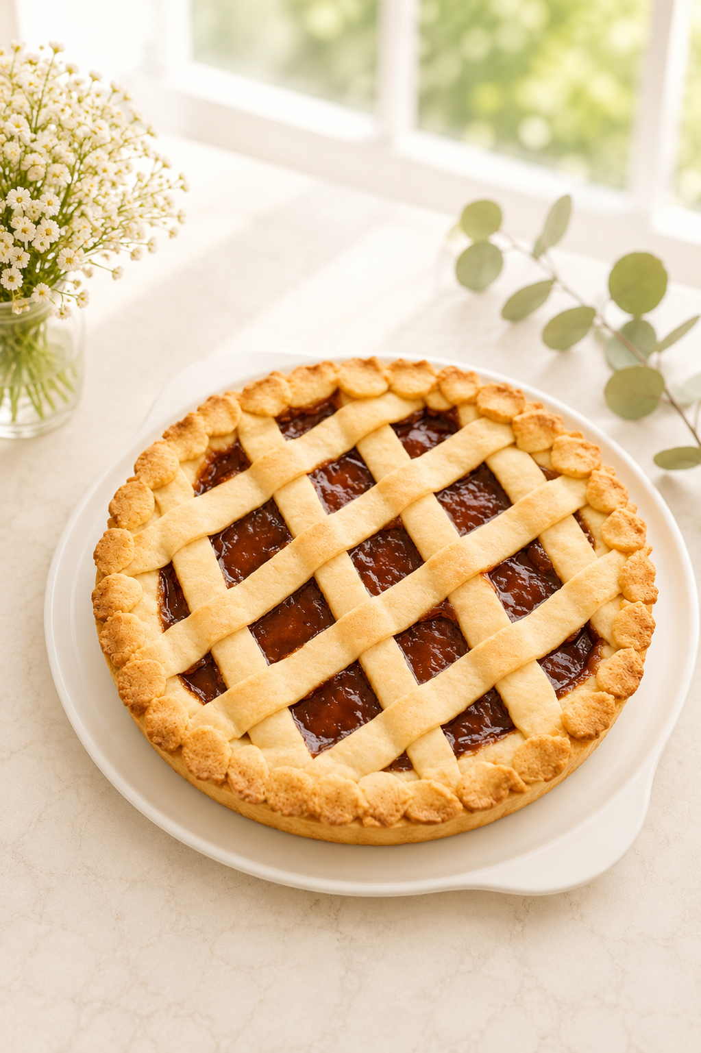 Pastafrola sin gluten de membrillo o batata