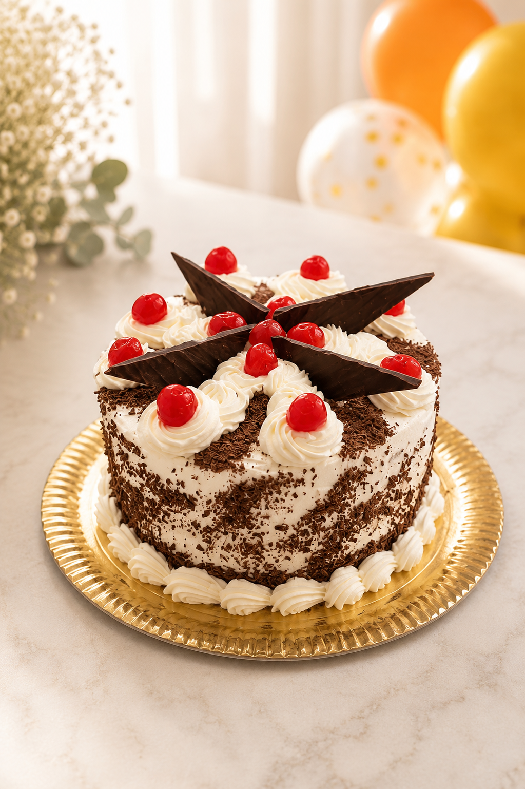 Torta Selva Negra sin gluten